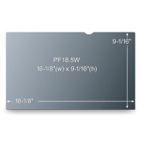 3M Privacy Filter PF185W9B Widescreen Monitor 18.5‑Inch Anti‑Glare Screen Protector